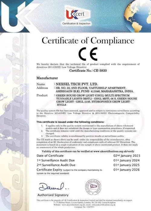 certiificate